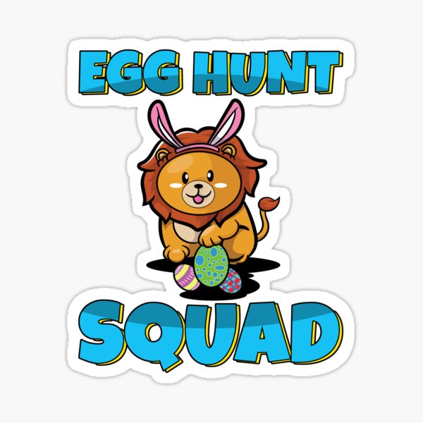 Item preview, Egg Hunt Squad Cute Lion Easter Eggs Hunting designed and sold by anziehend.