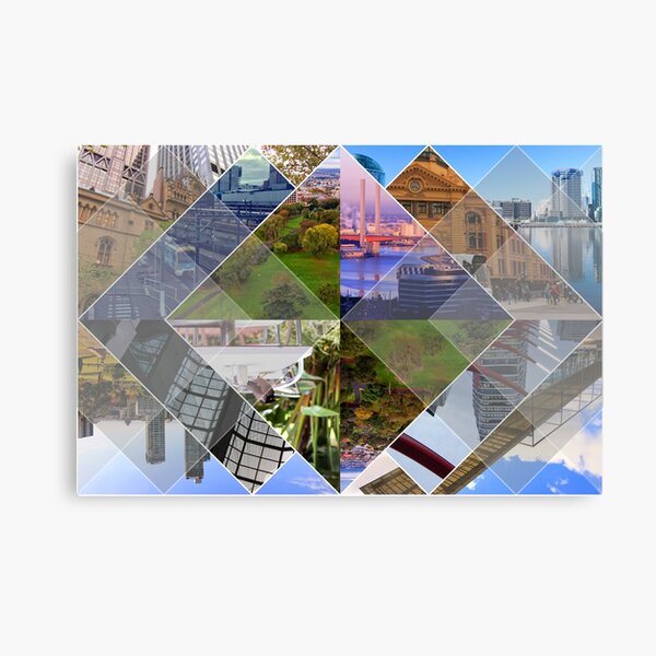 Melbourne The World’s Most Livable City Collage Canvas Print