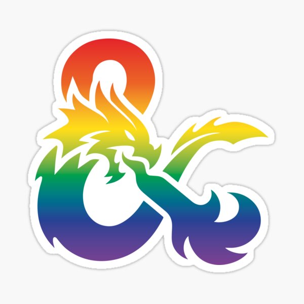 Item preview, Dungeons & Dragons Gay Pride Logo designed and sold by Devon Designs.