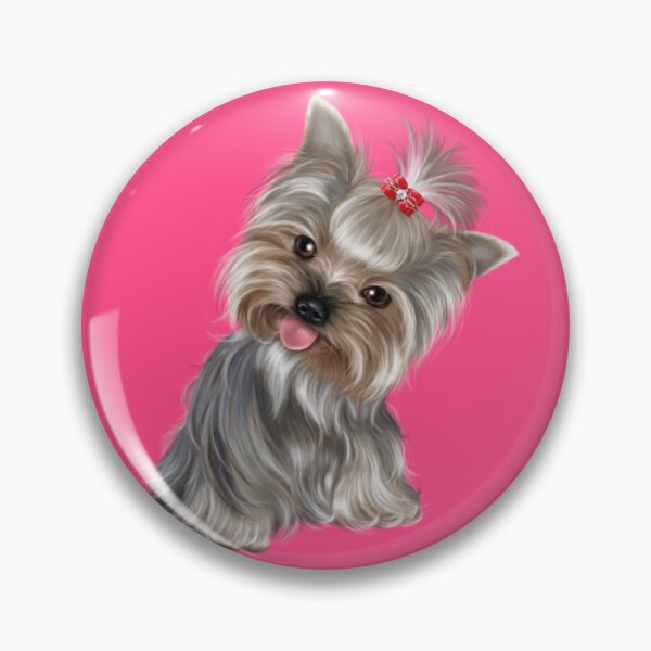 Item preview, black and tan yorkshire terrier digital painting designed and sold by RedShop24.