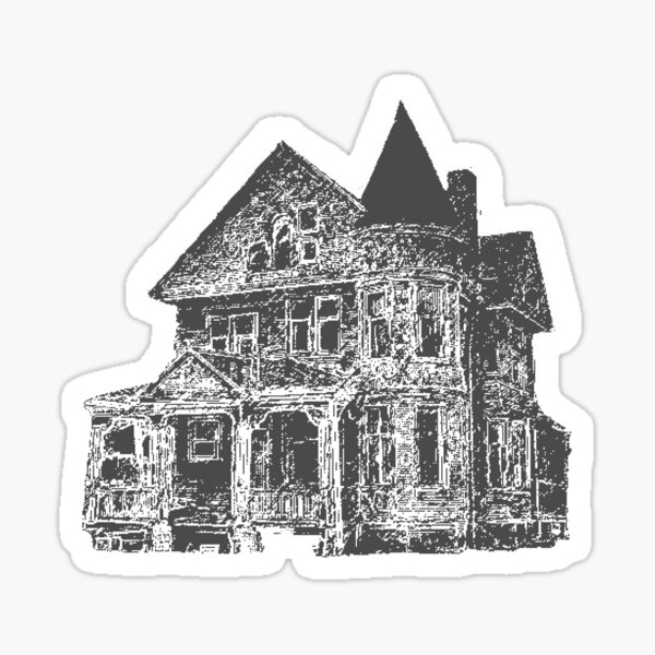 Item preview, Haunted Building designed and sold by rainbowcatnip.