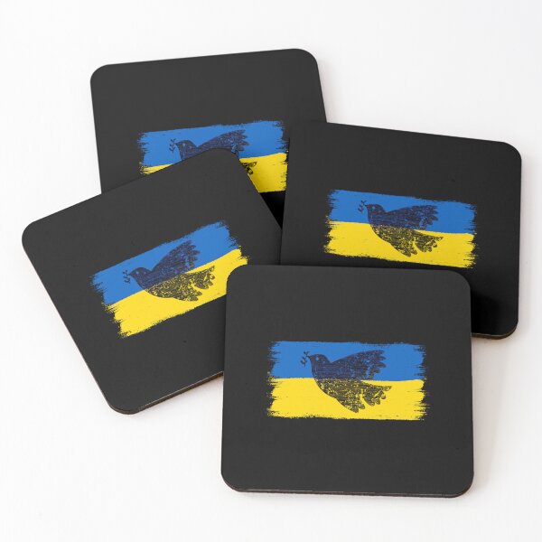 Item preview, Dove of peace flag Ukraine designed and sold by Milena-.