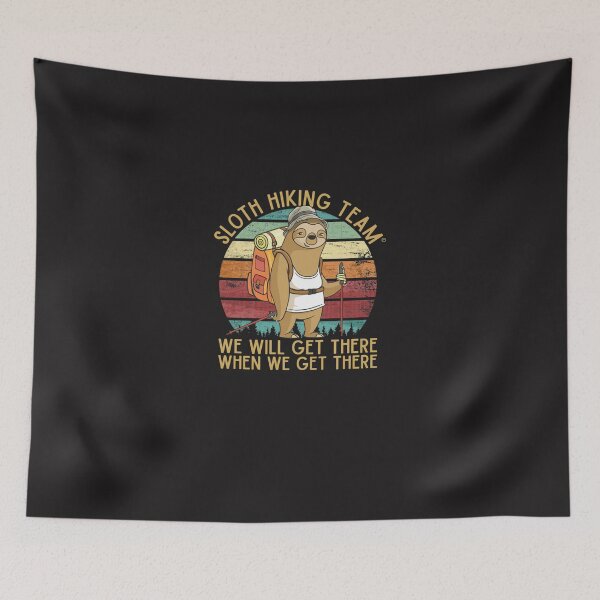 Item preview, Sloth Hiking Team - We will get there, when we get there, Funny Vintage Classic T-Shirt designed and sold by BrigittaLendvai.