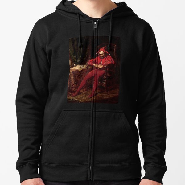 Sad Clown (Stańczyk) by Jan Matejko Zipped Hoodie