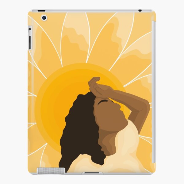Jade - Black woman basking in the sun art print iPad Snap Case