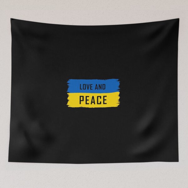 Item preview, Love and Peace flag Ukraine peace dove designed and sold by Milena-.