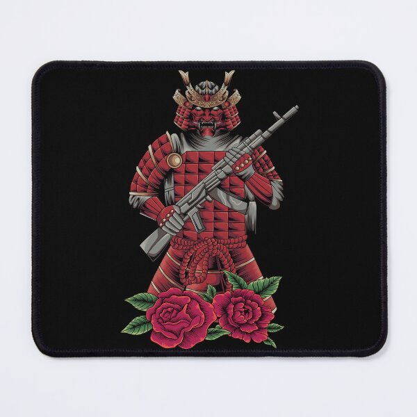 Item preview, Samurai holding rifle illustration designed and sold by Marciano Graphic.