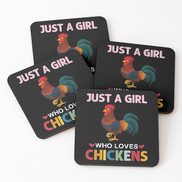 Item preview, Just A Girl Who Loves Chickens Vintage Chicken Graphic Girls  designed and sold by tomekae.