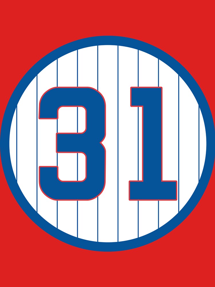 Greg Maddux 31 Fergie Jenkins 31 Jersey Number Sticker Essential T-Shirt  for Sale by francisayd