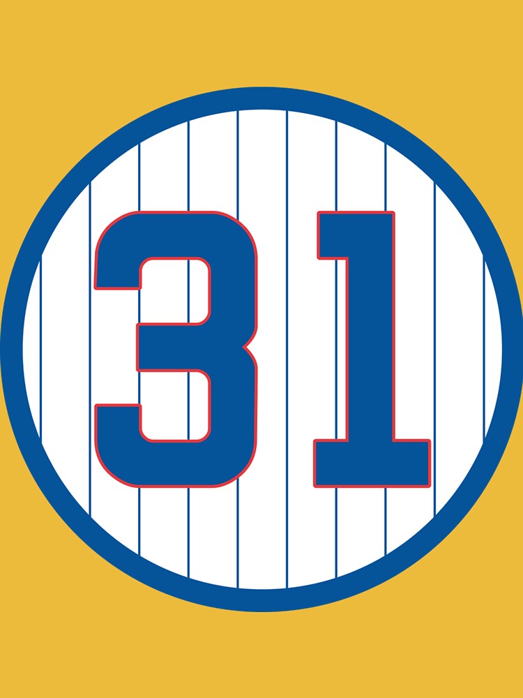 Greg Maddux 31 Fergie Jenkins 31 Jersey Number Sticker Essential T-Shirt  for Sale by francisayd