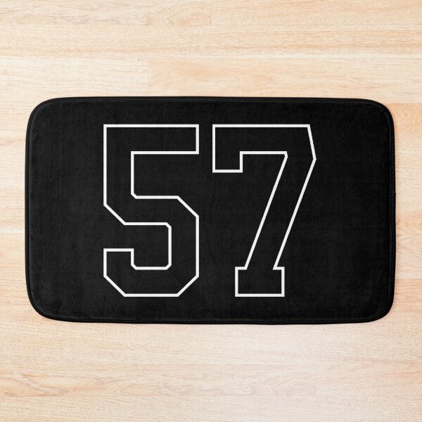 Item preview, Black Number 57 lucky sports jersey fifty seven designed and sold by HeavyStyle.