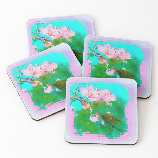 Item preview, Abstract Plum Blossoms Pink-Green shades  by Iritof designed and sold by iritof.