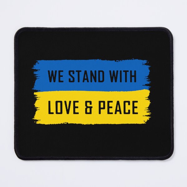 Item preview, We stand with Love and Peace flag Ukraine designed and sold by Milena-.