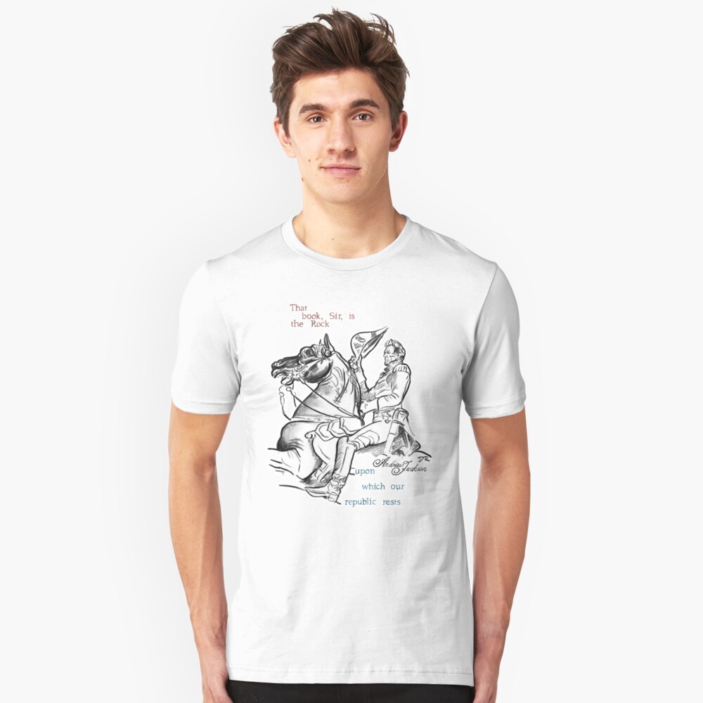 Andrew Jackson Picture Quote - The Republic Slim Fit T-Shirt