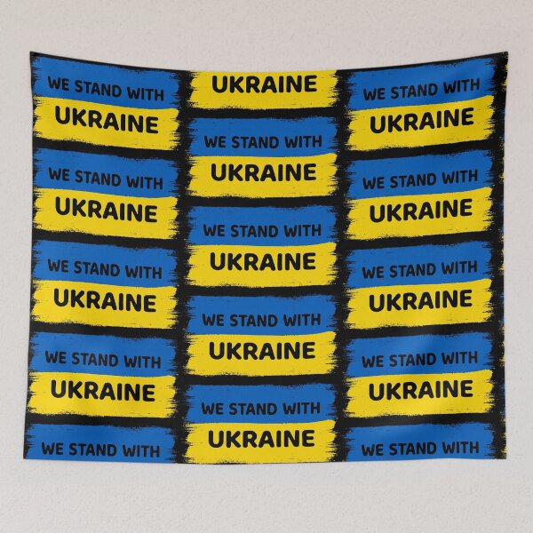 Item preview, We stand with Ukraine flag designed and sold by Milena-.