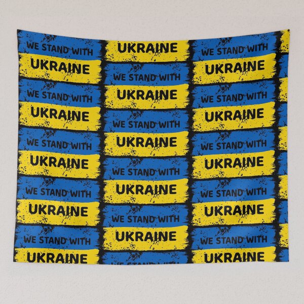 Item preview, We stand with Ukraine flag designed and sold by Milena-.