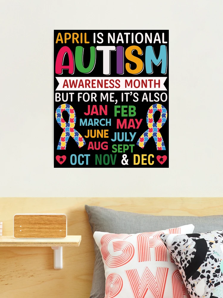 April is National Autism Awareness Month Poster by Douxie Grimo - Fine Art  America