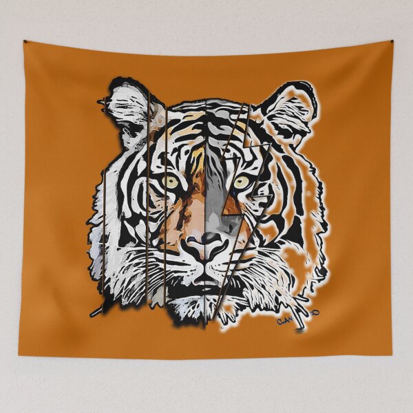 Item preview, tiger head designed and sold by CakTheo.