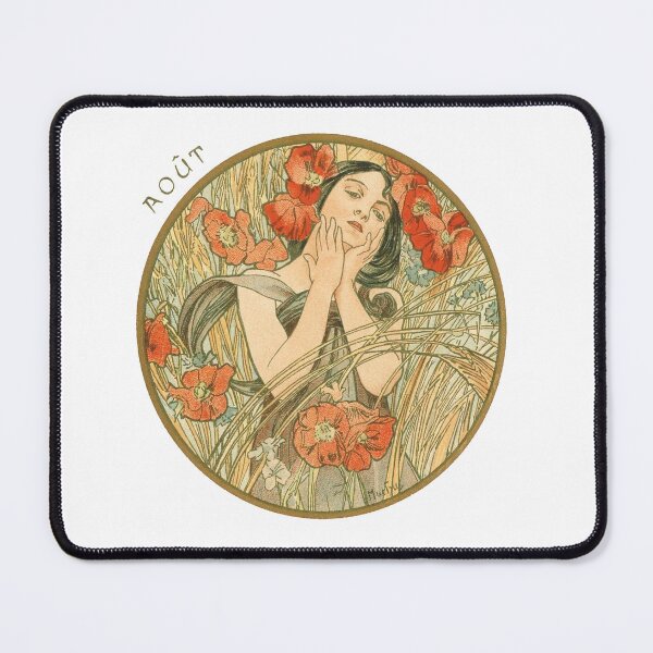 Item preview, August by Alphonse Mucha - Art Nouveau - Vintage Art designed and sold by RickE.