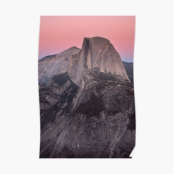 Dusk Falls on Half Dome Poster
