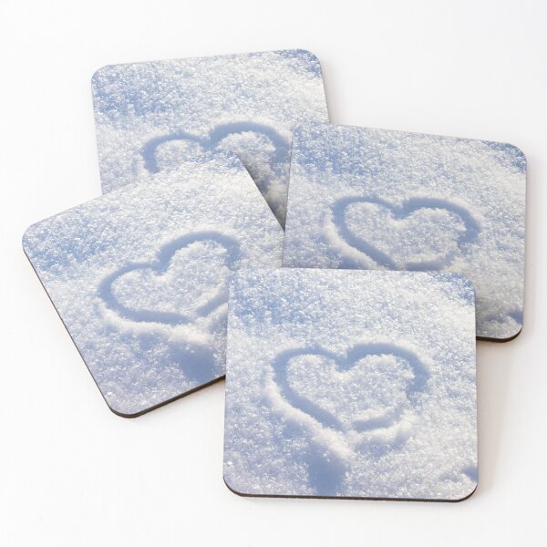 Item preview, White snowy heart designed and sold by viknitov.