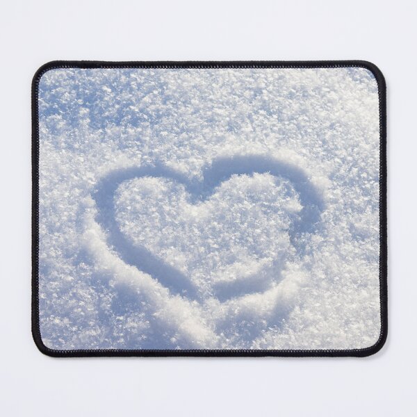 Item preview, White snowy heart designed and sold by viknitov.