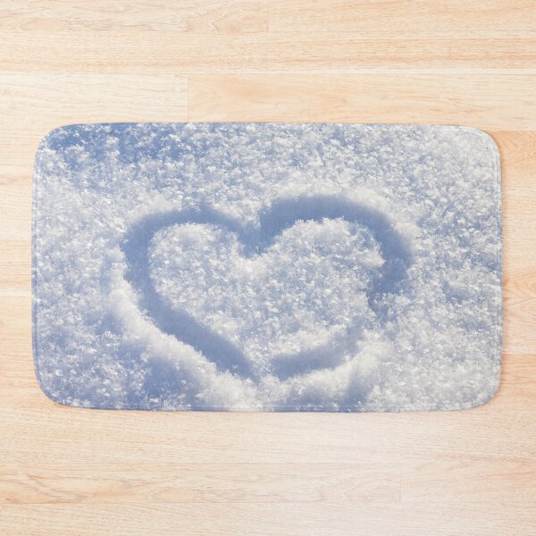 Item preview, White snowy heart designed and sold by viknitov.