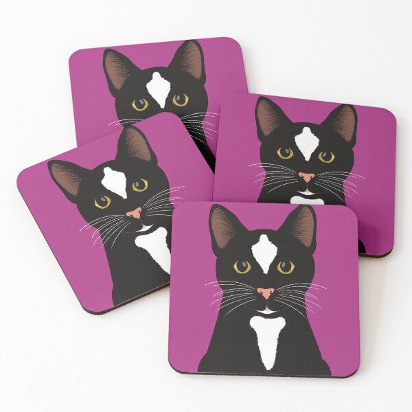 Item preview, The cute and alert Black cat is waiting and watching you. designed and sold by marina63.