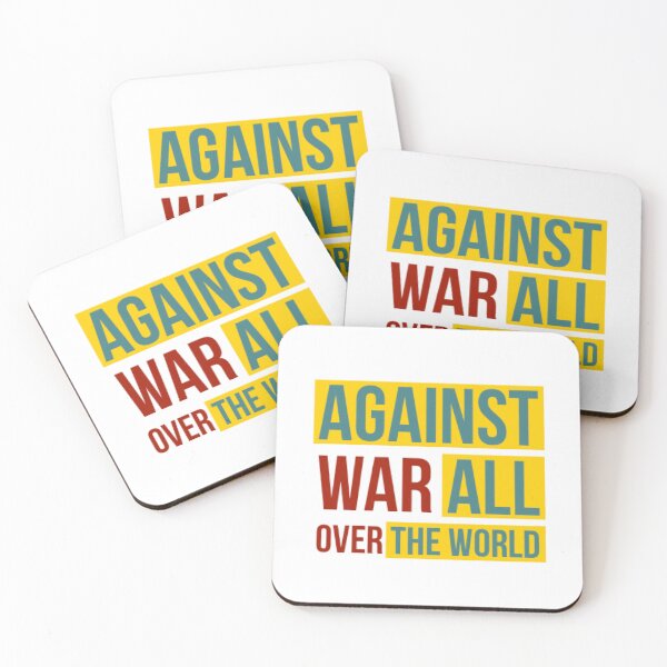Item preview, Against War in all the world with yellow blue and red color_ukrainian designed and sold by Ndli.