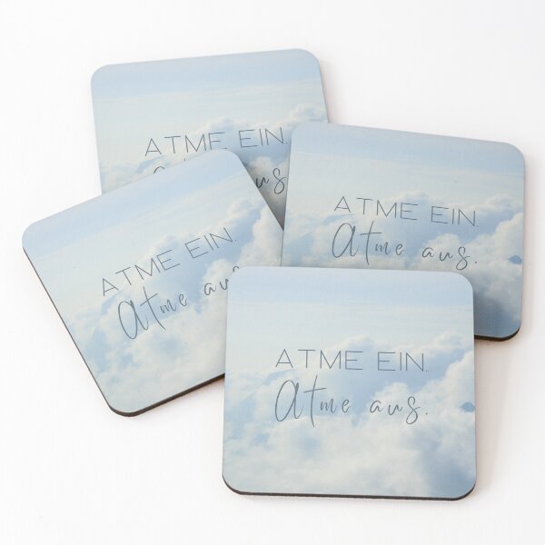 Artikelvorschau, Atme ein. Atme aus. - inspirierende, motivierende, positive Affirmation entworfen und verkauft von pARTofnathalie.