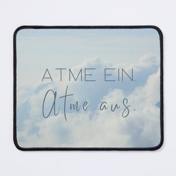 Artikelvorschau, Atme ein. Atme aus. - inspirierende, motivierende, positive Affirmation entworfen und verkauft von pARTofnathalie.