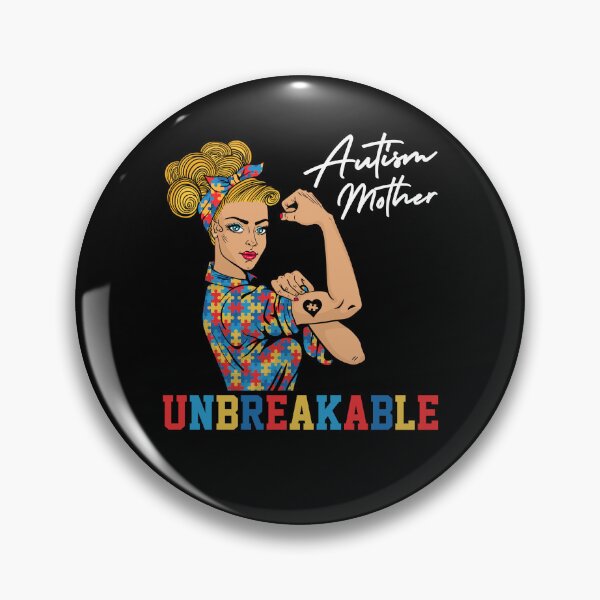 Artikelvorschau, Unzerbrechliche Autismus-Mutter Starkes autistisches Mutter-Autismus-Bewusstsein entworfen und verkauft von Master Jay.