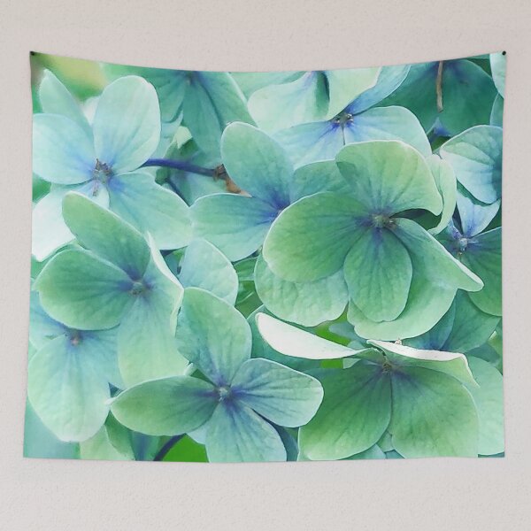 Item preview, A Llight Green And Sky Blue Hydrangea designed and sold by TessAndre.