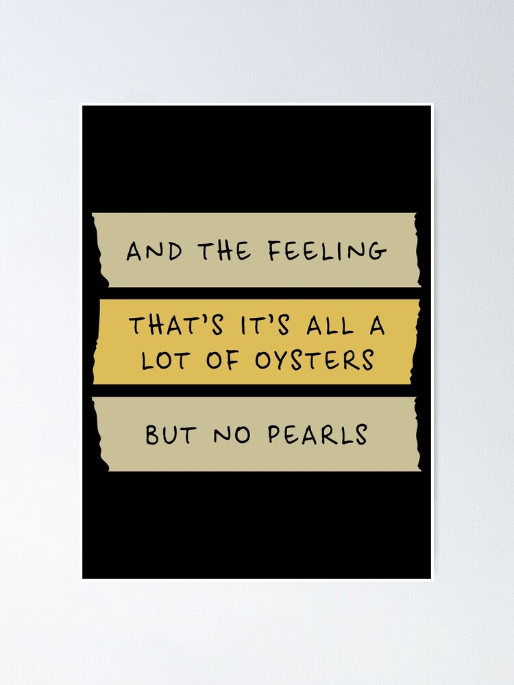 "Quote Counting Crows" Poster for Sale by DesignByKaybi Redbubble