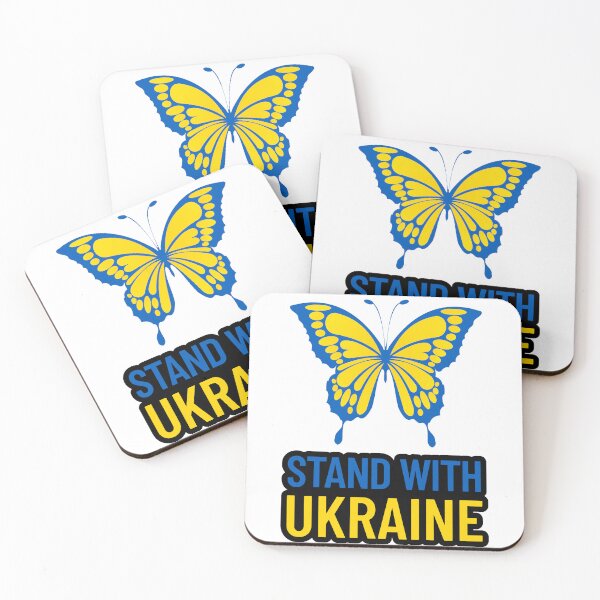 Item preview, I Stand With Ukraine Butterfly Flag Essential T-Shirt Design  designed and sold by player-502.