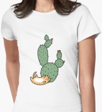 Cacti Cats Women's Fitted T-Shirt