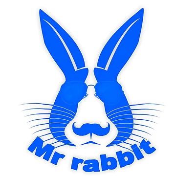 Artwork thumbnail, Mr Blue Rabbit by ARTDAMPLUS
