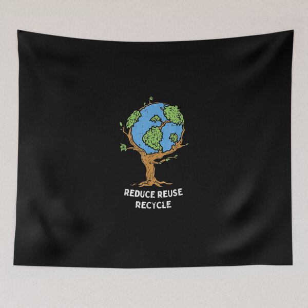 Item preview, Earth Day Reduce Reuse Recycle Planet Tree designed and sold by CesarDiaz.