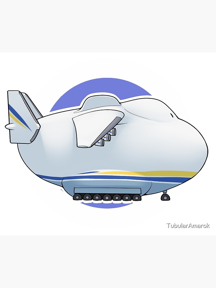 Antonov 225 Side Profile Greeting Card By Tubularamarok Redbubble