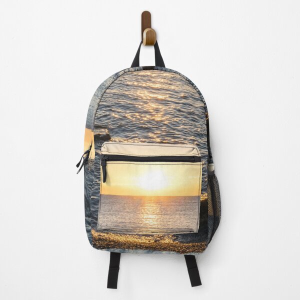 Item preview, Gold and Rocks - Lake Ontario Overwater Sunrise designed and sold by Georgia Mizuleva.