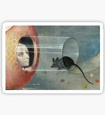 Bosch's Mouse--The Garden of Earthly Delights (pairs well with larger print version) Sticker