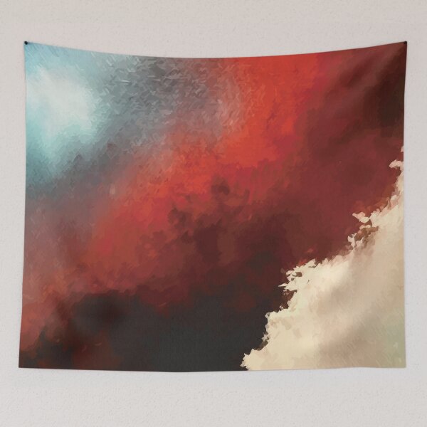 Item preview, Abstract art with red colored accent designed and sold by Abbara.