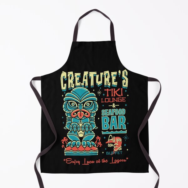 Item preview, Black Lagoon Creepy Cute Creature Tiki Lounge - Hawaii Vacation Surf Monster designed and sold by Nemons.