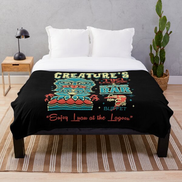 Artikelvorschau, Black Lagoon Creepy Cute Creature Tiki Lounge - Hawaii Vacation Surf Monster entworfen und verkauft von Nemons.