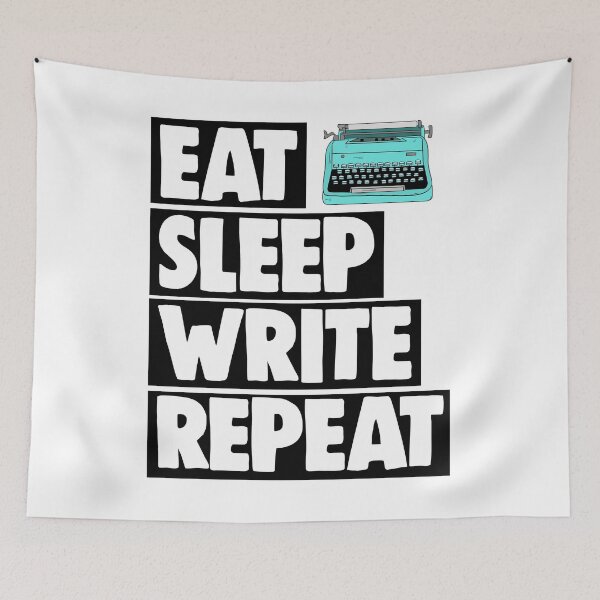 Item preview, Eat Sleep Write Repeat designed and sold by Bendthetrend.
