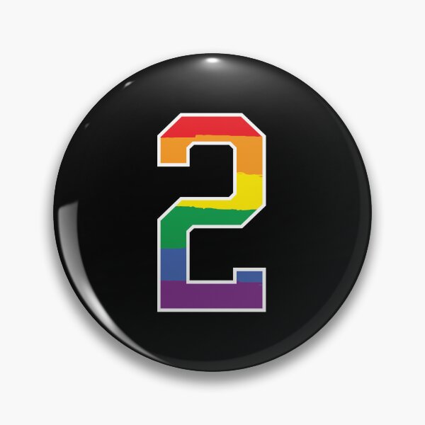 Item preview, Number 2 Rainbow LGBT pride two designed and sold by LoveIsColorful.