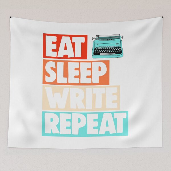 Item preview, Eat Sleep Write Repeat designed and sold by Bendthetrend.