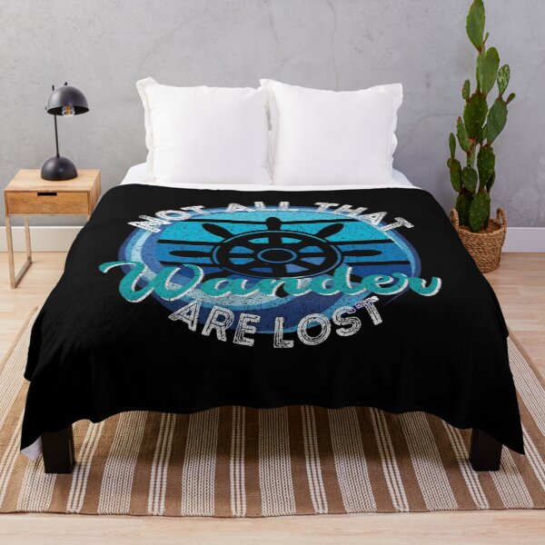 Item preview, Not All That Wander Are Lost - Ocean & Seas Theme | Distressed Style designed and sold by Onewivnacher.