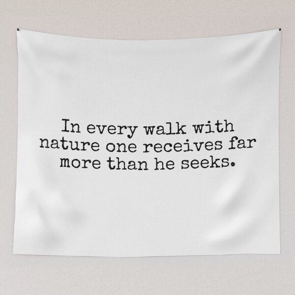 Item preview, John Muir Quote designed and sold by The-Quote-House.