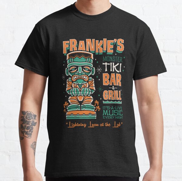 Item preview, Frankenstein Tiki Bar - Creepy Cute Monster Surf - Hawaii Island Vacation designed and sold by Nemons.